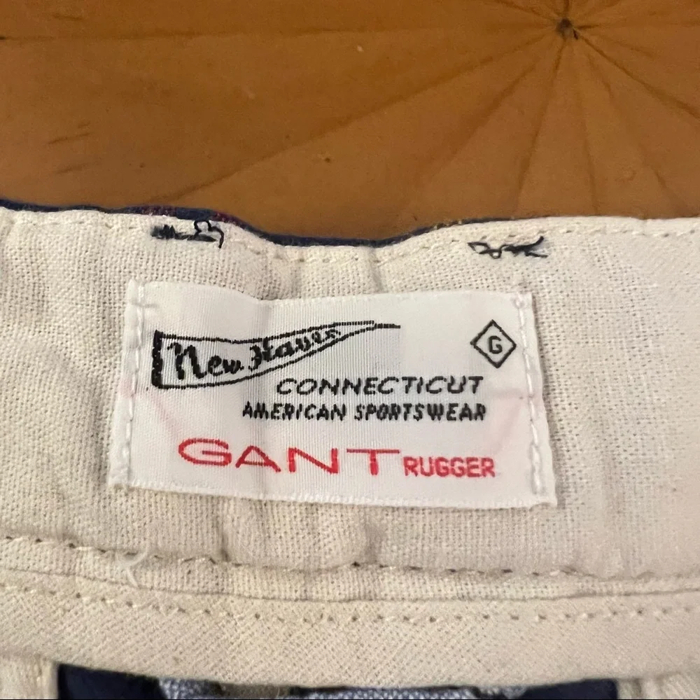 Gant Rugger 9” Plaid Cotton‎ Shorts Blue/Red/Yellow Like New
